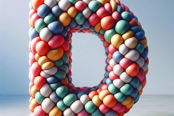Inflated 3D Letters and Numbers