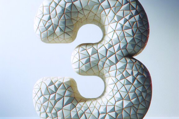 Inflated 3D Letters and Numbers
