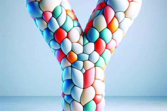 Inflated 3D Letters and Numbers