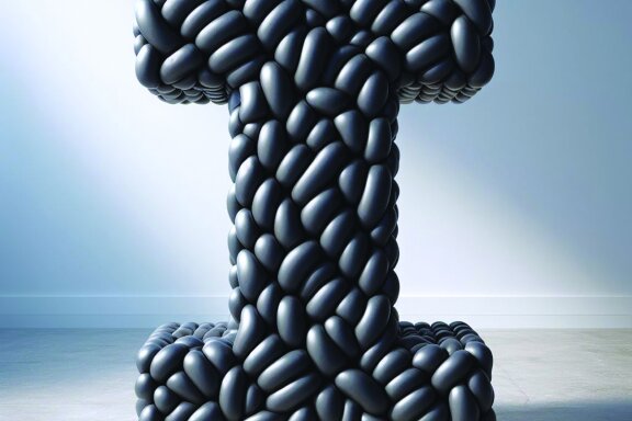 Inflated 3D Letters and Numbers