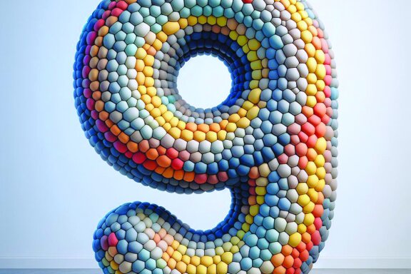 Inflated 3D Letters and Numbers