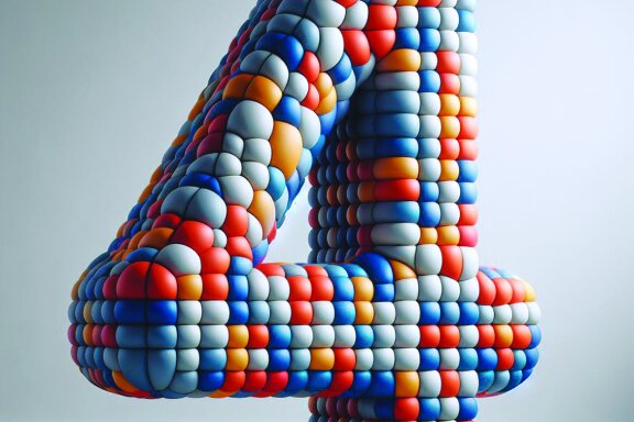 Inflated 3D Letters and Numbers