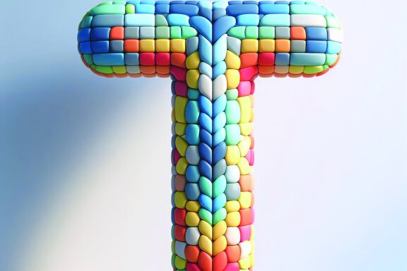 Inflated 3D Letters and Numbers