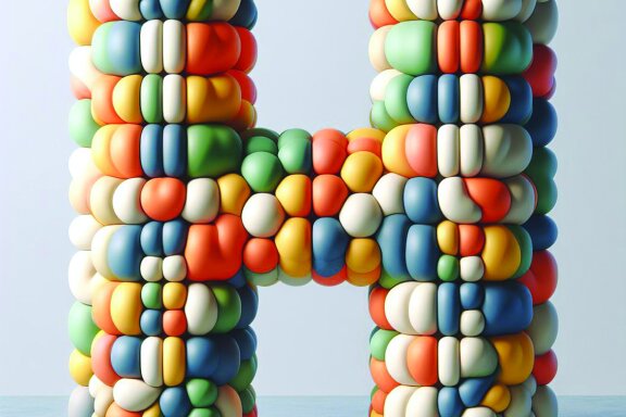 Inflated 3D Letters and Numbers