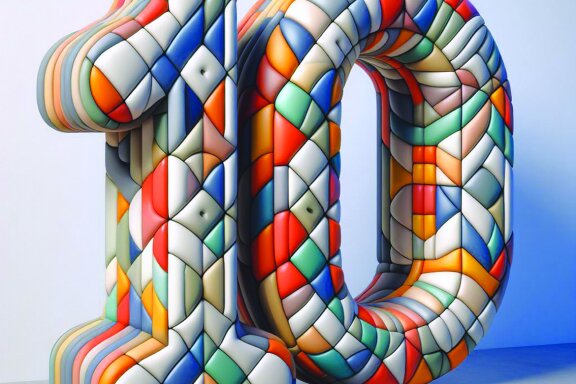Inflated 3D Letters and Numbers
