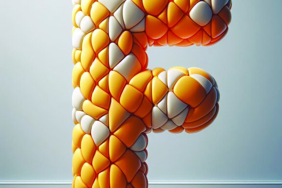 Inflated 3D Letters and Numbers