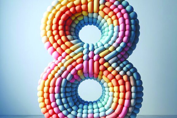 Inflated 3D Letters and Numbers