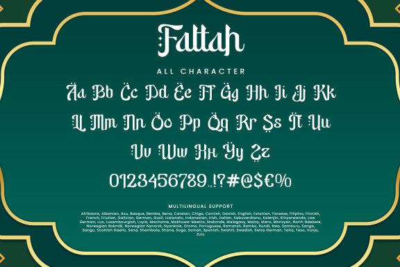 Fattah Arabic Style Display Font