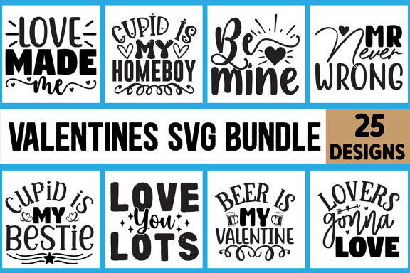 valentine svg designs bundle