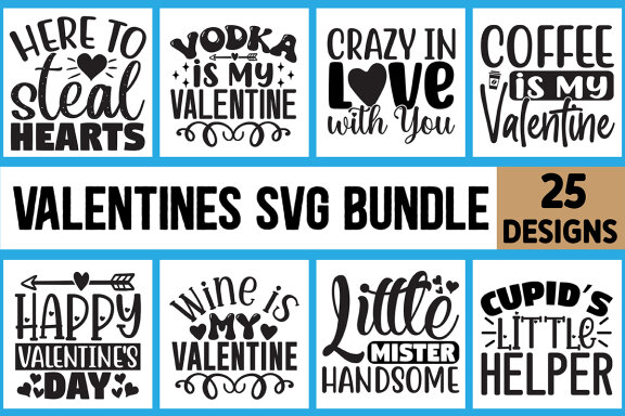 valentine svg designs bundle
