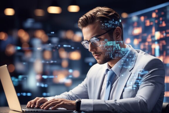 Working on Laptop - Finance Stock Photos
