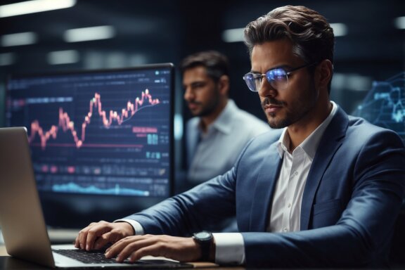 Working on Laptop - Finance Stock Photos