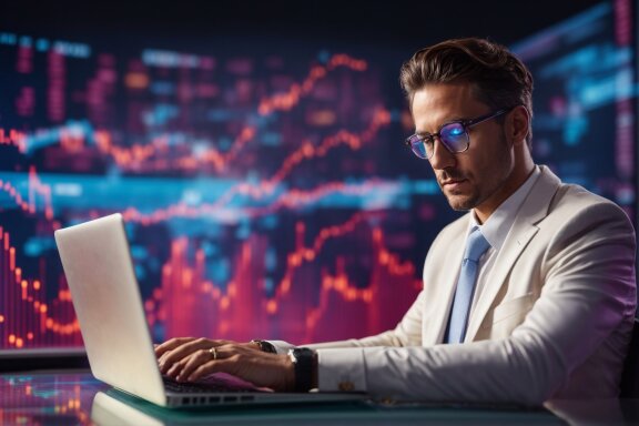 Working on Laptop - Finance Stock Photos