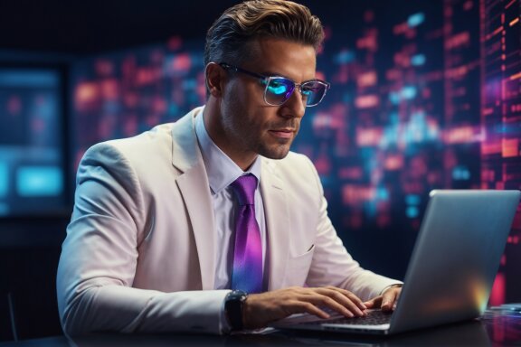 Working on Laptop - Finance Stock Photos