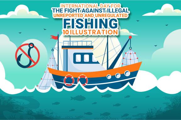 10 Day for the Illegal Against Fishing Illustration