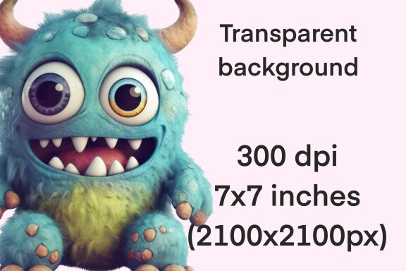 Plush Monster Toy PNG bundle Volume Il, Funny Monster Clipart