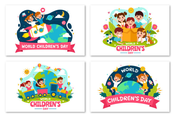 12 Happy Children Day Illustration