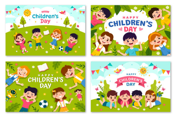 12 Happy Children Day Illustration