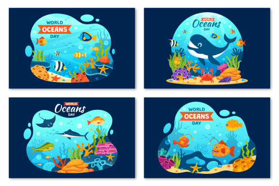 12 World Oceans Day Illustration