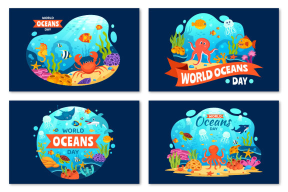 12 World Oceans Day Illustration