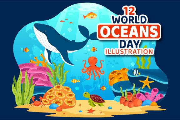 12 World Oceans Day Illustration