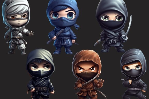 Ninja PNG Bundle