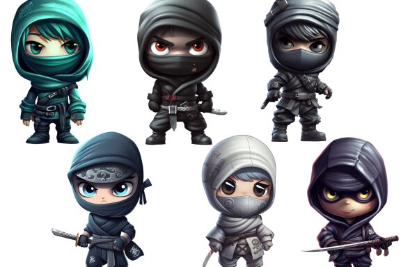 Ninja PNG Bundle