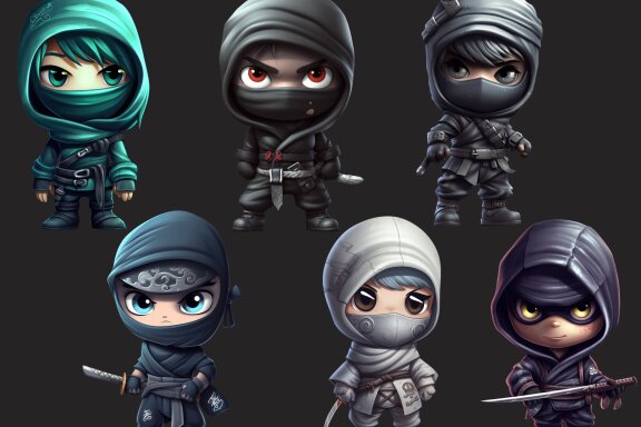 Ninja PNG Bundle