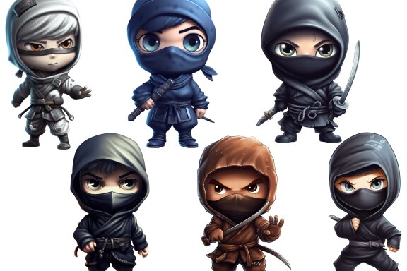 Ninja PNG Bundle