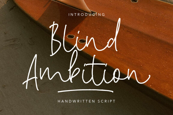 Blind Ambition Handwritten Script