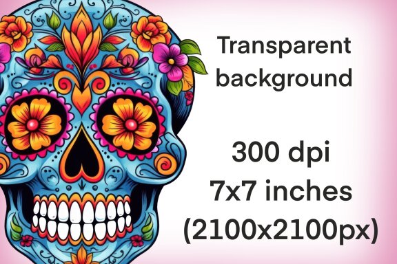 Sugar Skull PNG Bundle