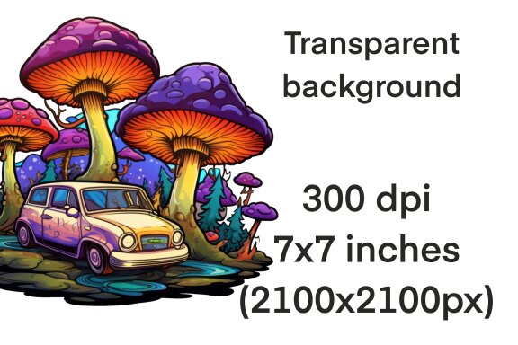 Mushrooms Trip PNG Bundle