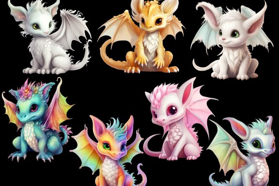 Fairy Dragon PNG Bundle