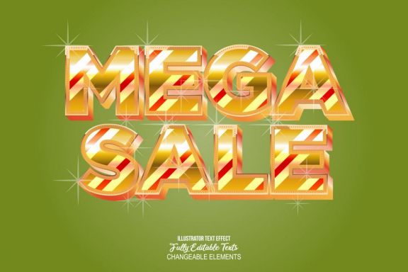 3D Detailed Text Effect (XMas Style)