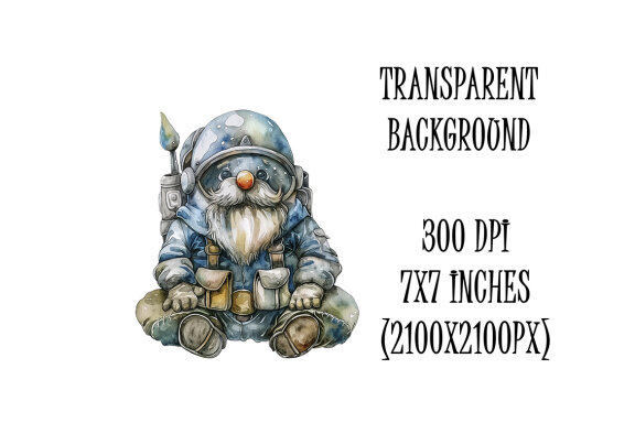 Sci Fi Gnome PNG Bundle