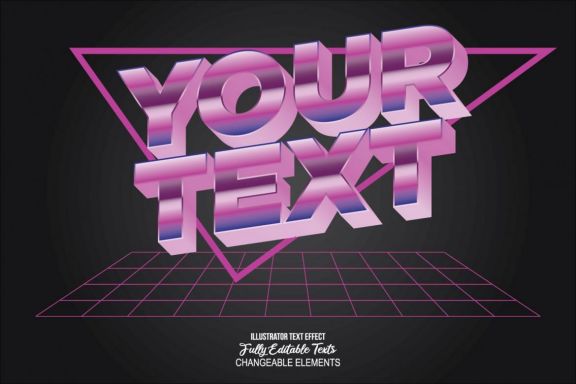 3D Detailed Text Effect