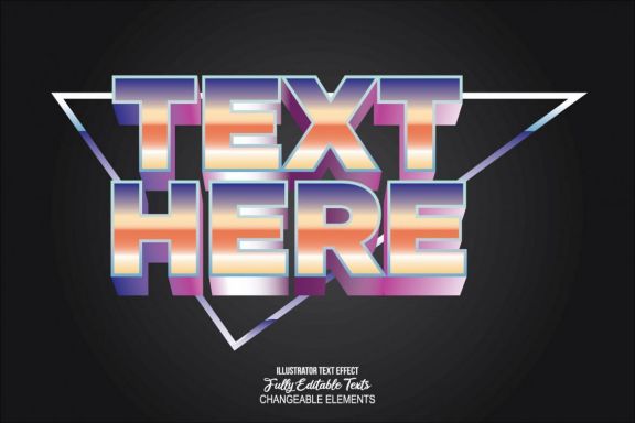 3D Detailed Text Effect