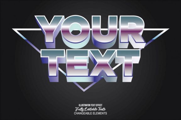 3D Detailed Text Effect