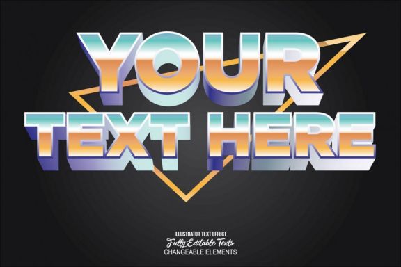 3D Detailed Text Effect