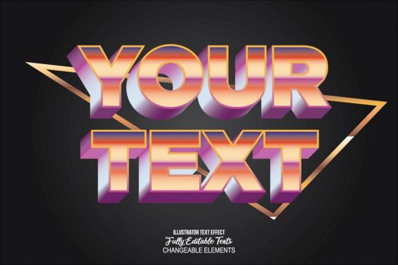 3D Detailed Text Effect