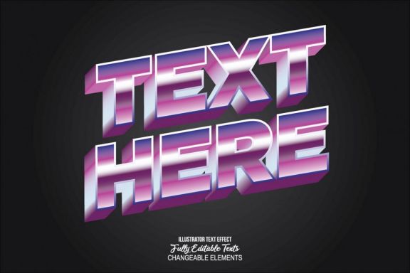 3D Detailed Text Effect