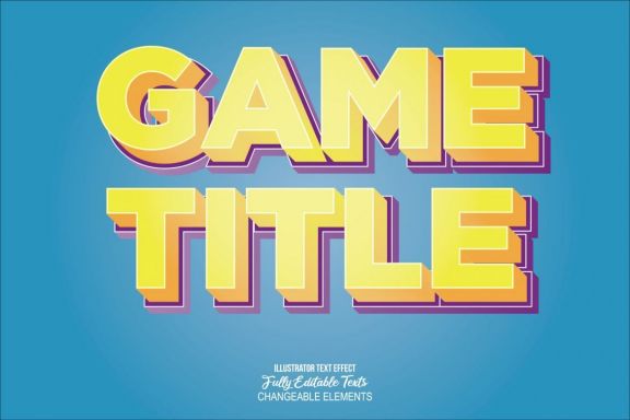 3D Detailed Text Effect
