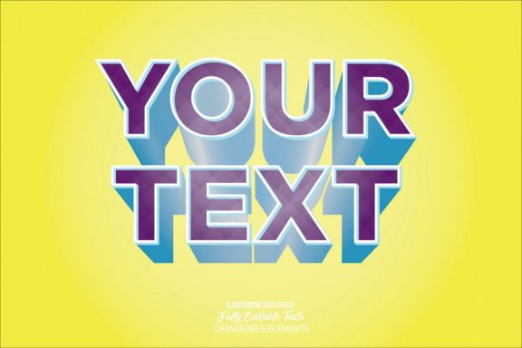 3D Detailed Text Effect