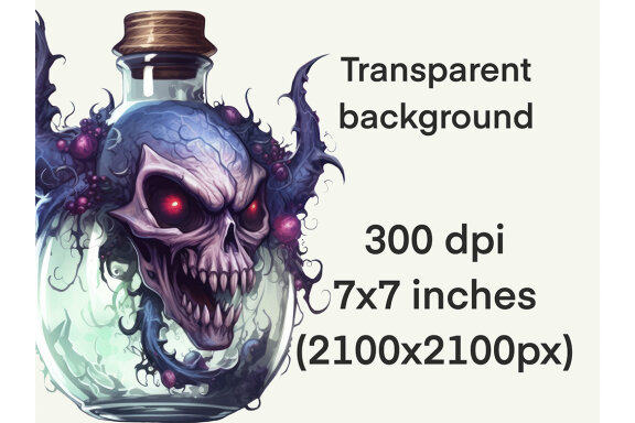 Demon Potions PNG Budle