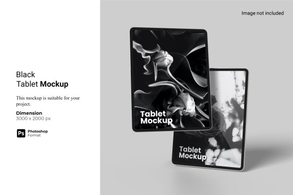 Black Tablet Mockup