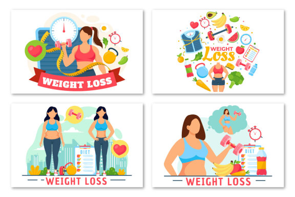 12 Weight Loss Illustration