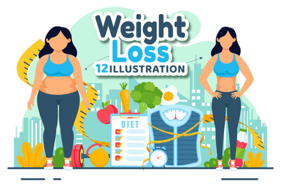 12 Weight Loss Illustration