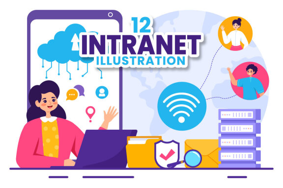12 Intranet Technology Illustration