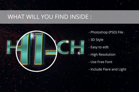 3D Realistic Text Effect Style