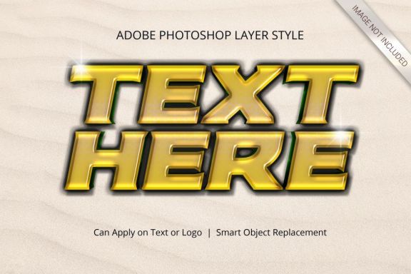 3D Realistic Text Effect Style